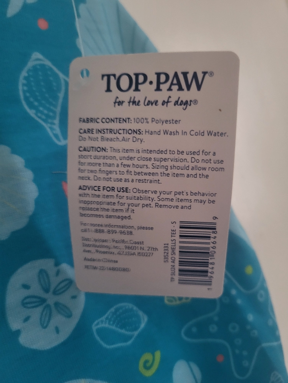 Sea Shell Dog Tee - Picture 4 of 4